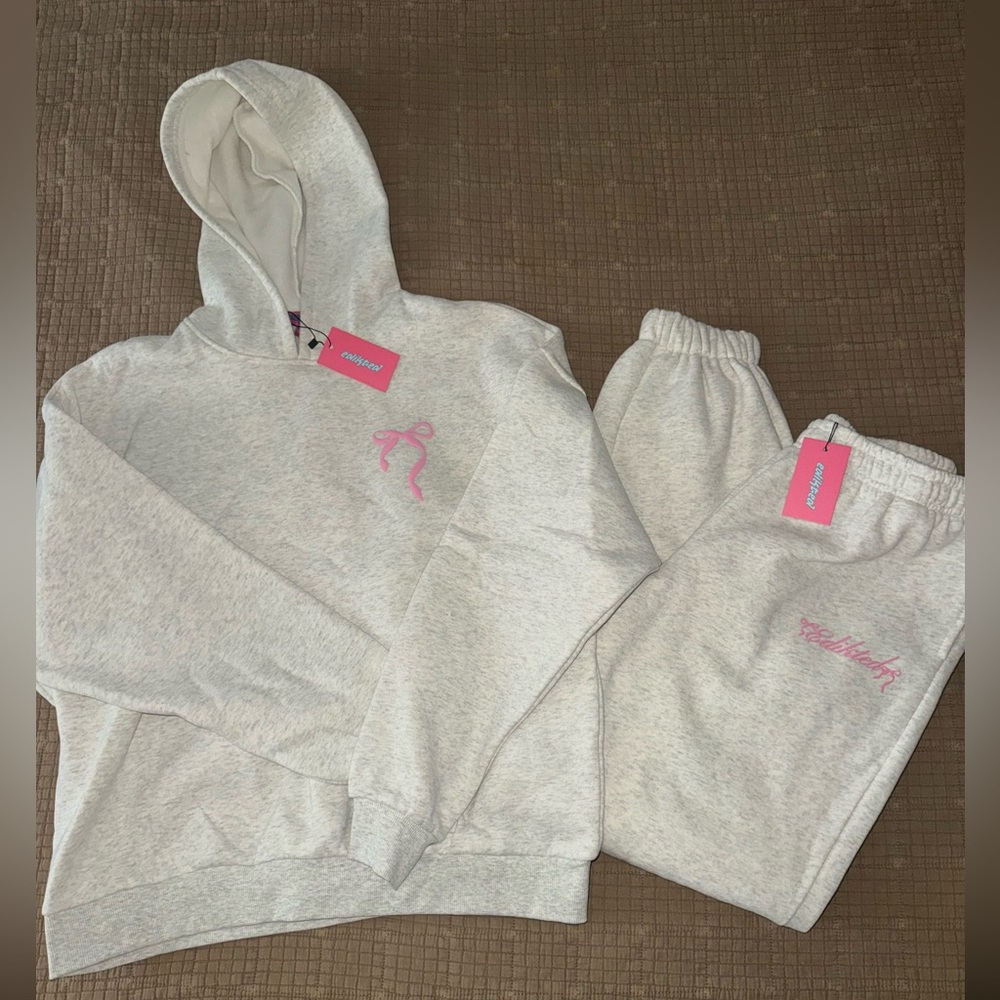 EDIKTED bow hoodie and matching joggers NWT